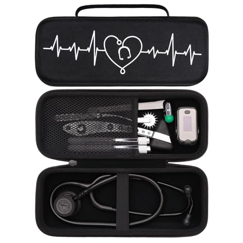 LTGEM Stethoscope Case for 3M Littmann Cardiology III II IV 3M Littmann Master Cardiology/MDF MDOne Stainless Steel Stethoscope Nurse Accessories and Medical Equipment  Purple Outside Purple Inside