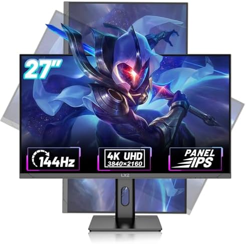 LXZ 34 Inch Gaming Monitor 1500R  3440   1440p 165hz Frameless Display 100  sRGB  Wide Viewing Angle  Display Port HDMI   Black