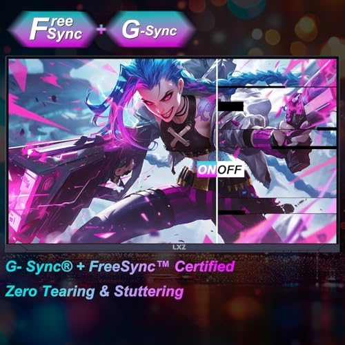 LXZ 34 Inch Gaming Monitor 1500R  3440   1440p 165hz Frameless Display 100  sRGB  Wide Viewing Angle  Display Port HDMI   Black