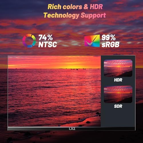 LXZ 34 Inch Gaming Monitor 1500R  3440   1440p 165hz Frameless Display 100  sRGB  Wide Viewing Angle  Display Port HDMI   Black