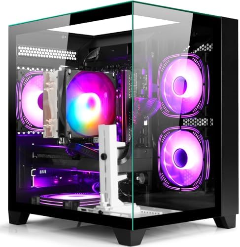 LXZ Gaming PC Desktop Ryzen 7 8700F   32GB DDR5 RAM   GeForce RTX 5060 8GB   High Performance Gaming & Design Computer  Black Tower PC
