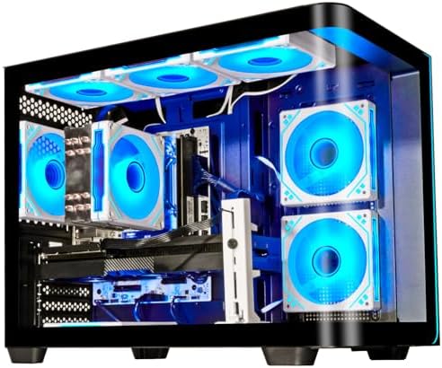 LXZ Gaming PC Desktop Ryzen 7 8700F   32GB DDR5 RAM   GeForce RTX 5060 8GB   High Performance Gaming & Design Computer  Black Tower PC