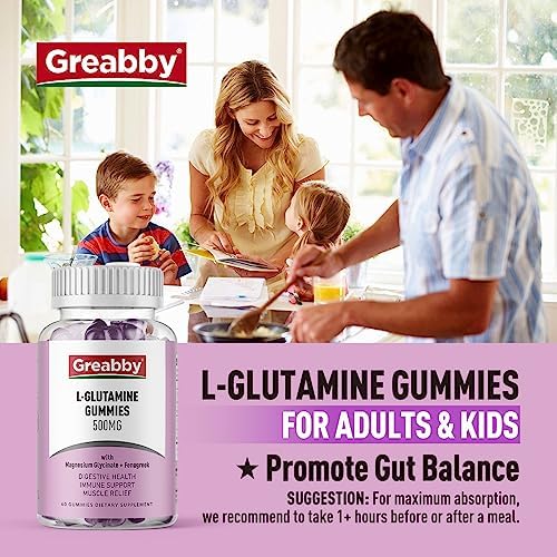 L Glutamine Gummies & Magnesium Glycinate Gummies  Muscle Relief & Joint Support  Vegan & Organic  Non GMO