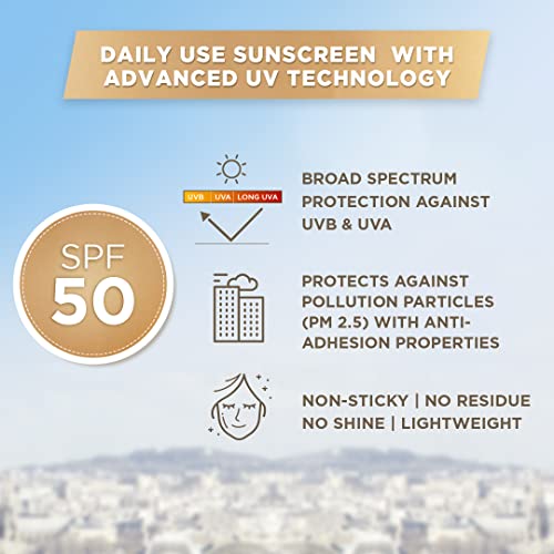L Oréal Paris Sunscreen  Lightweight Matte Sunscreen For Oily Skin  UVA & UVB Protection  With SPF 50 PA     Matte & Fresh  UV Defender Serum Protector  50 ml