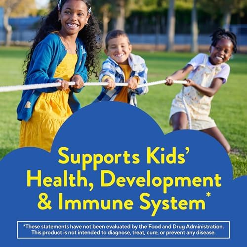 L il Critters Gummy Vites Daily Gummy Multivitamin for Kids  Vitamin C  D3 for Immune Support Cherry  Strawberry  Orange  Pineapple and Blueberry Flavors  70 Count Gummies