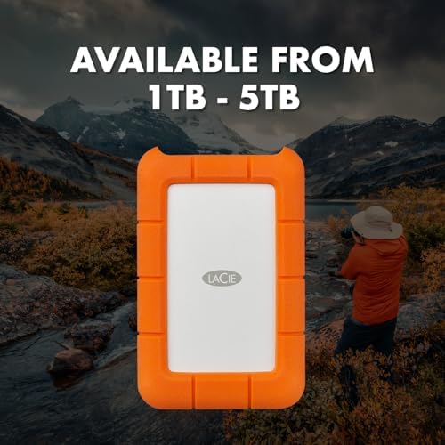 LaCie Rugged Mini  4TB  2 5  Portable External Hard Drive  for PC Mac iPad and iPhone  Data Rescue Service  LAC900633 