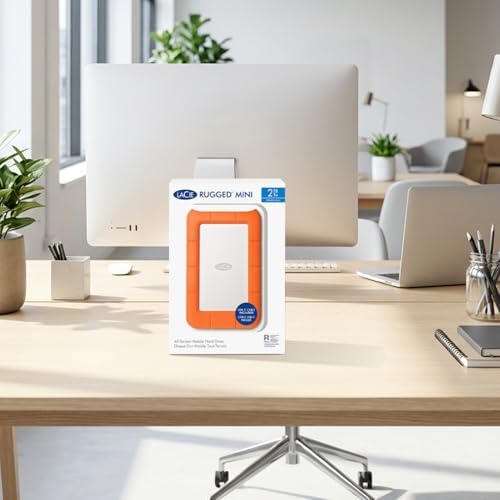 LaCie Rugged Mini  4TB  2 5  Portable External Hard Drive  for PC Mac iPad and iPhone  Data Rescue Service  LAC900633 