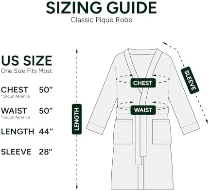 Lacoste Classic Pique Bath Robe  100  Soft Cotton Terry  Unisex Adult Bathrobe  Absorbent & Quick Drying  One Size Fits Most
