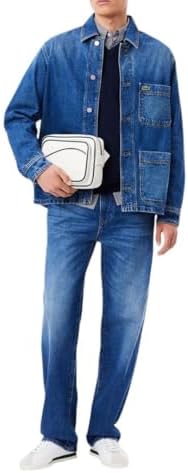 Lacoste Mens 5 Pocket Straight Cut Indigo Jeans