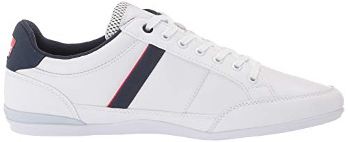 Talla: 8.5.  Color: Blanco Lacoste Mens Chaymon Sneaker