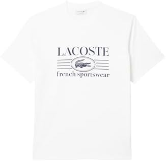 Talla L - Lacoste Mens Classic Fit Cotton Print T Shirt