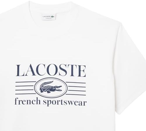 Talla L - Lacoste Mens Classic Fit Cotton Print T Shirt