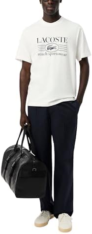 Talla L - Lacoste Mens Classic Fit Cotton Print T Shirt