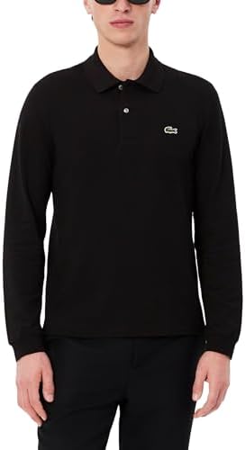 Lacoste Mens Classic Long Sleeve Pique Polo Shirt