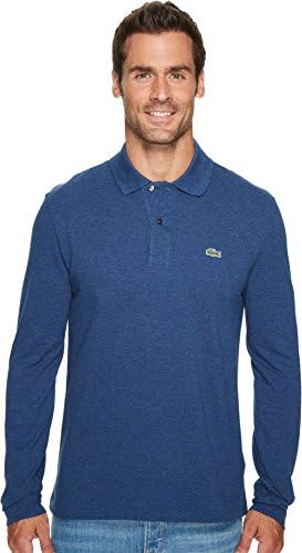 Lacoste Mens Classic Long Sleeve Pique Polo Shirt