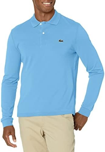 Lacoste Mens Classic Long Sleeve Pique Polo Shirt