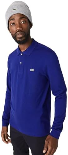 Lacoste Mens Classic Long Sleeve Pique Polo Shirt