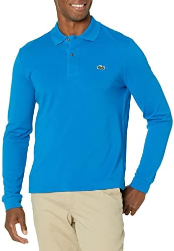 Lacoste Mens Classic Long Sleeve Pique Polo Shirt