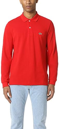 Lacoste Mens Classic Long Sleeve Pique Polo Shirt