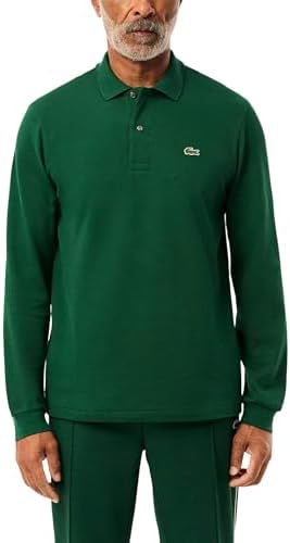 Lacoste Mens Classic Long Sleeve Pique Polo Shirt