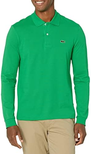 Lacoste Mens Classic Long Sleeve Pique Polo Shirt