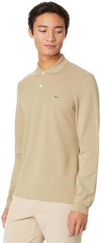 Lacoste Mens Classic Long Sleeve Pique Polo Shirt