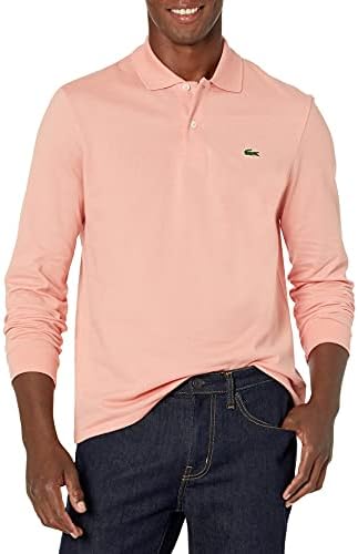 Lacoste Mens Classic Long Sleeve Pique Polo Shirt