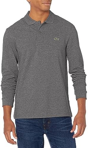 Lacoste Mens Classic Long Sleeve Pique Polo Shirt