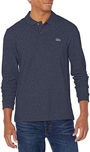 Lacoste Mens Classic Long Sleeve Pique Polo Shirt