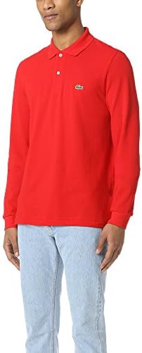 Lacoste Mens Classic Long Sleeve Pique Polo Shirt