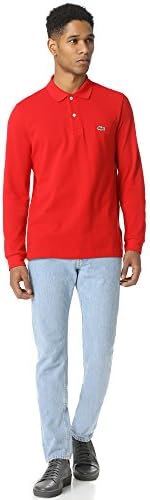Lacoste Mens Classic Long Sleeve Pique Polo Shirt