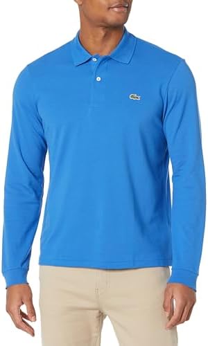 Lacoste Mens Classic Long Sleeve Pique Polo Shirt