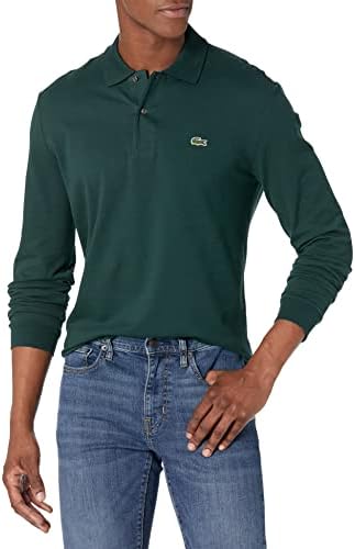Lacoste Mens Classic Long Sleeve Pique Polo Shirt