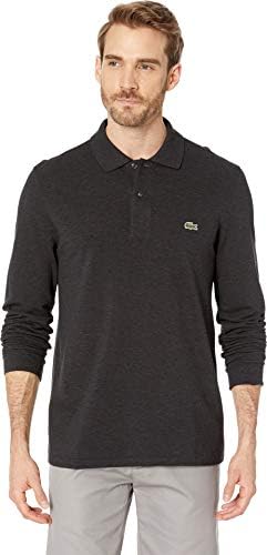Lacoste Mens Classic Long Sleeve Pique Polo Shirt