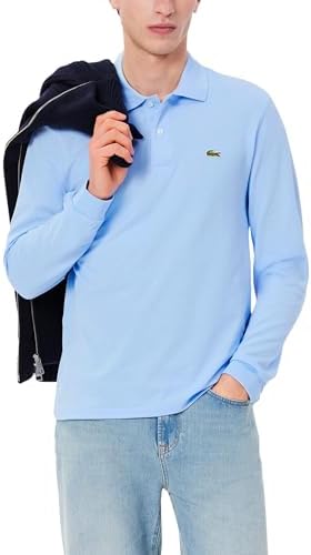 Lacoste Mens Classic Long Sleeve Pique Polo Shirt
