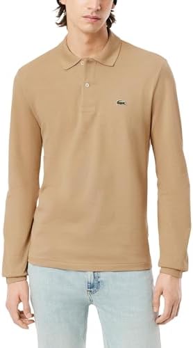 Lacoste Mens Classic Long Sleeve Pique Polo Shirt