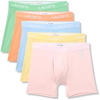 Lacoste Mens Cotton Stretch Jersey Trunks 3 Pack
