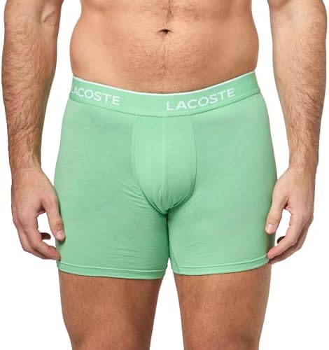 Lacoste Mens Cotton Stretch Jersey Trunks 3 Pack