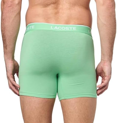 Lacoste Mens Cotton Stretch Jersey Trunks 3 Pack