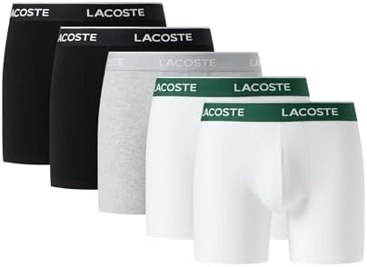 Lacoste Mens Cotton Stretch Jersey Trunks 3 Pack