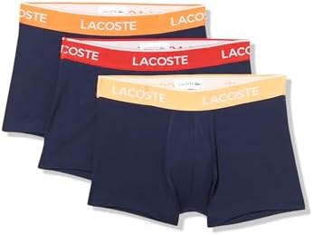 Lacoste Mens Cotton Stretch Jersey Trunks 3 Pack