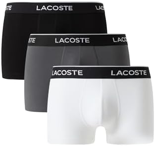Lacoste Mens Cotton Stretch Jersey Trunks 3 Pack