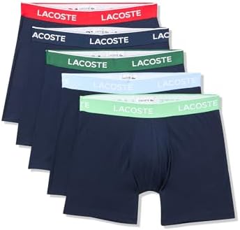 Lacoste Mens Cotton Stretch Jersey Trunks 3 Pack