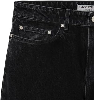 Lacoste Mens Five Pocket Straight Cut Indigo Jeans