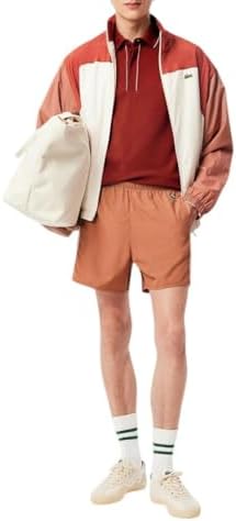 Talla L, Lacoste Mens Paris Short Sleeve Regular Fit Contrast Collar & Sleeves Polo