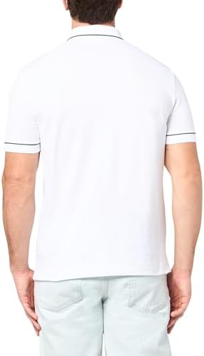 Talla L, Lacoste Mens Paris Short Sleeve Regular Fit Contrast Collar & Sleeves Polo