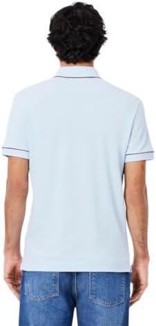 Talla L, Lacoste Mens Paris Short Sleeve Regular Fit Contrast Collar & Sleeves Polo