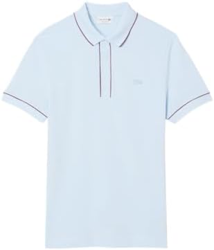 Talla L, Lacoste Mens Paris Short Sleeve Regular Fit Contrast Collar & Sleeves Polo