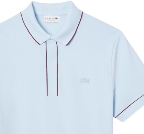 Talla L, Lacoste Mens Paris Short Sleeve Regular Fit Contrast Collar & Sleeves Polo
