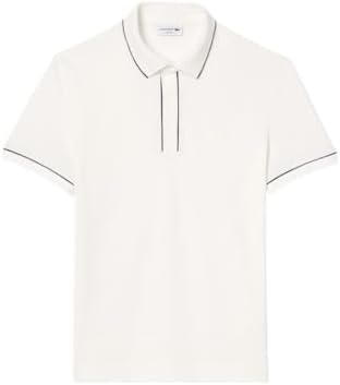 Talla L, Lacoste Mens Paris Short Sleeve Regular Fit Contrast Collar & Sleeves Polo